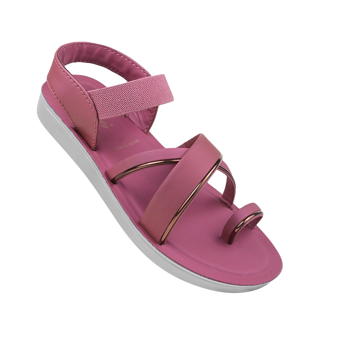Ladies Pu Flat Sandals