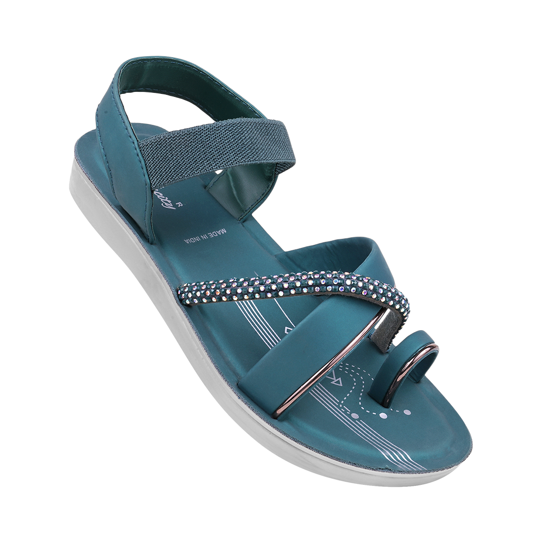 Ladies Pu Flat Sandals
