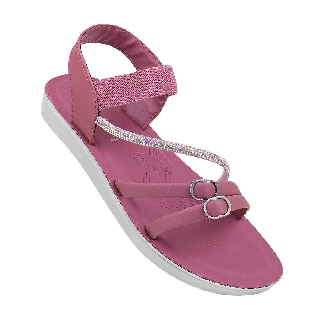 Ladies Pu Flat Sandals