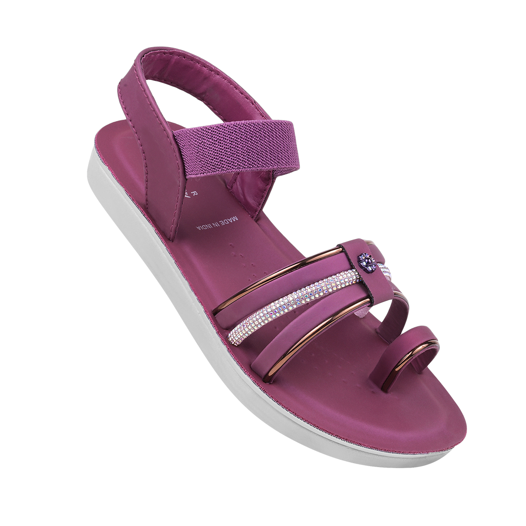 Ladies Pu Flat Sandals