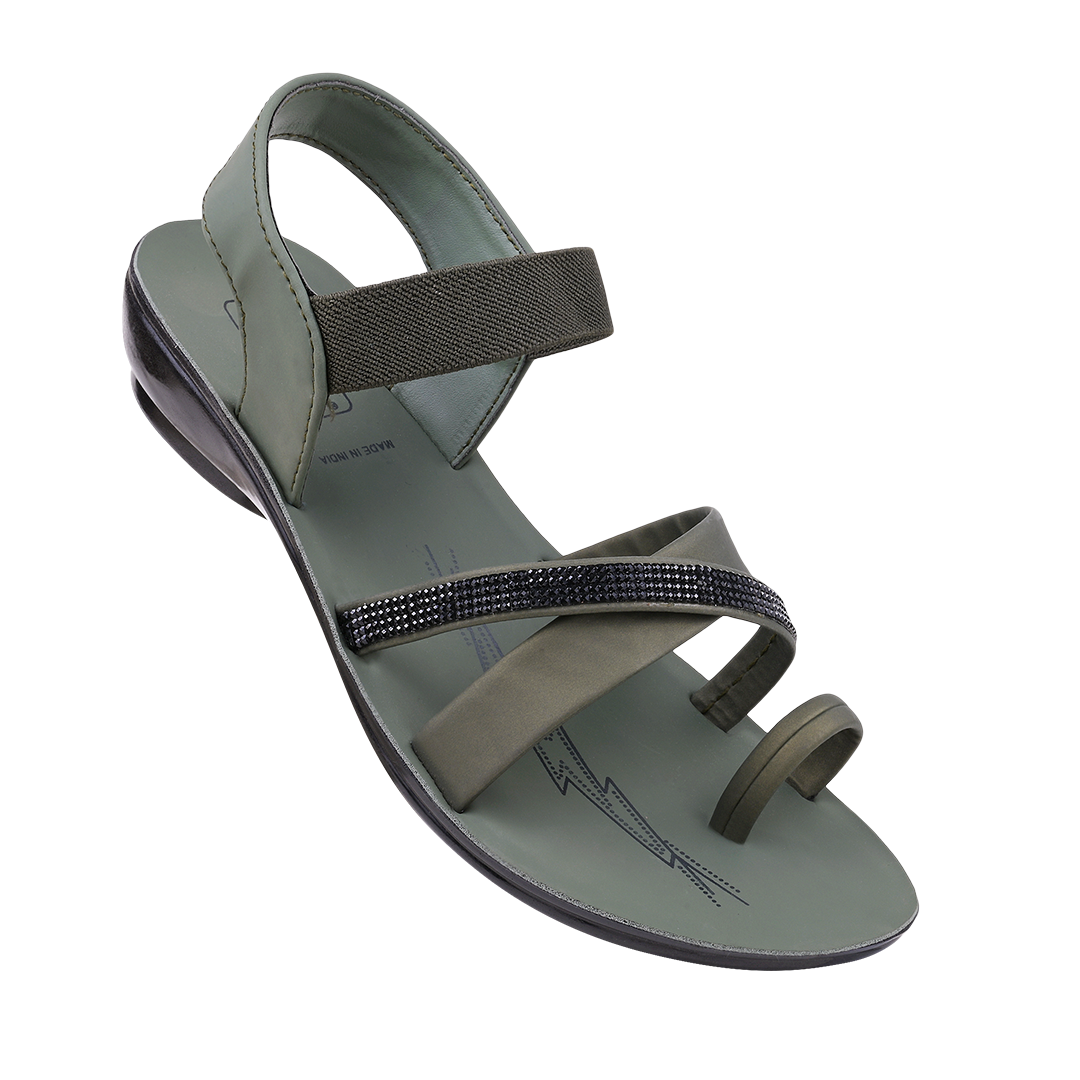 Ladies Pu Flat Sandals