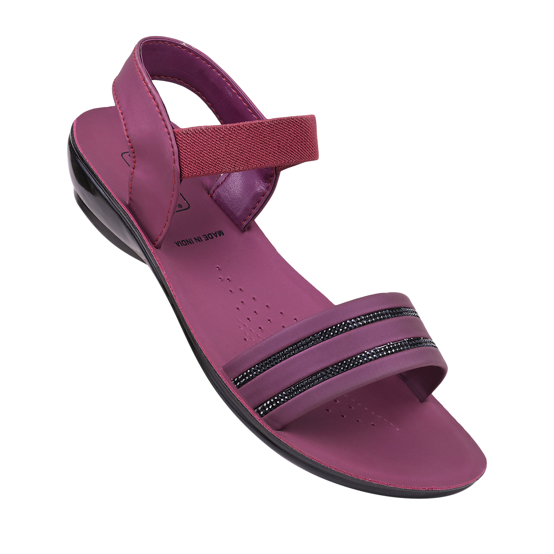 Ladies Pu Flat Sandals